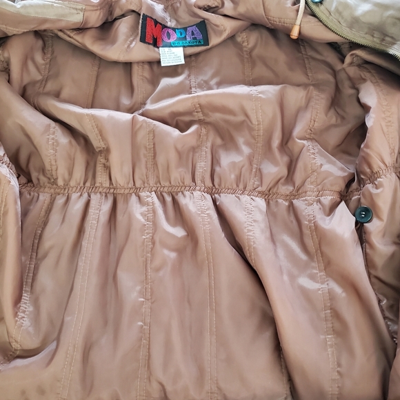 BB Dakota Moda SILK Jacket Lined Retro Hooded Anorak Utility Coat Size XL - Picture 9 of 14